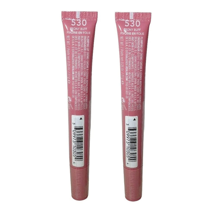 Pack of 2 Revlon Kiss Plumping Lip Creme, Peony Buff 530