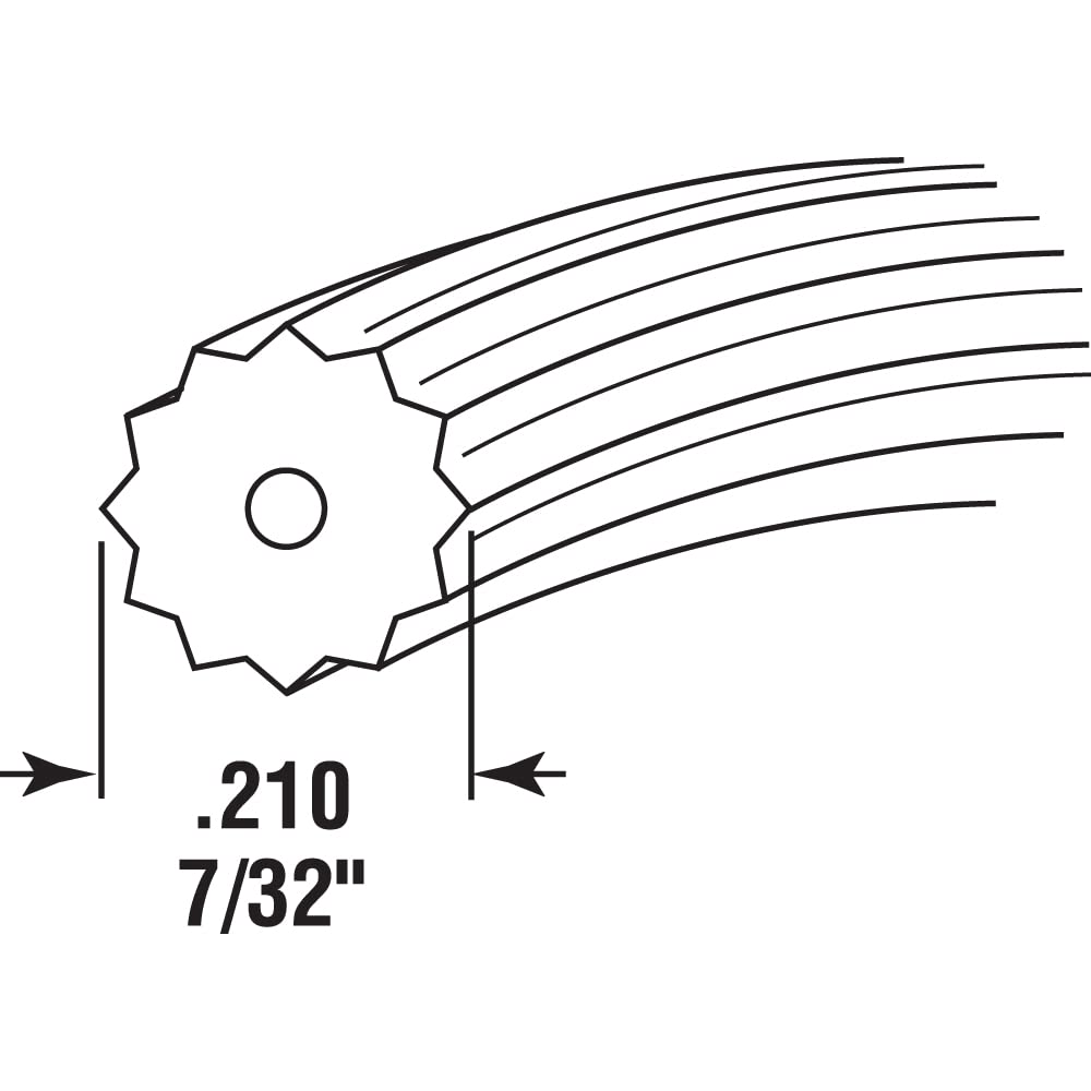 Products P 7595 Screen Retainer Spline.210-in(7/32-in), 250-ft Roll, Black