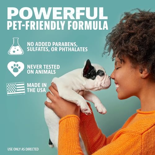 Pet Odor Eliminator for Dog and Cat Urine, Carpet Stains, and Strong Smells – Citrus Cleaner with Natural Orange Oil – 24 oz