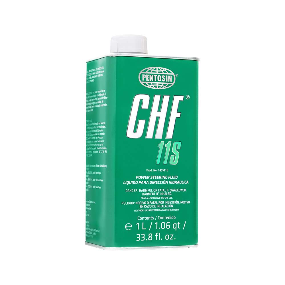 1405116 CHF 11S Long-Life Synthetic Hydraulic Fluid for Audi, Bentley, BMW, Chrysler, Dodge, Jeep, Mercedes-Benz, Mini, Porsche, Saab, Volkswagen, Volvo, and More; 1 Liter
