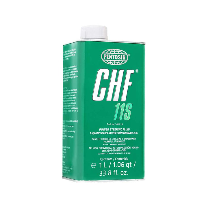 1405116 CHF 11S Long-Life Synthetic Hydraulic Fluid for Audi, Bentley, BMW, Chrysler, Dodge, Jeep, Mercedes-Benz, Mini, Porsche, Saab, Volkswagen, Volvo, and More; 1 Liter