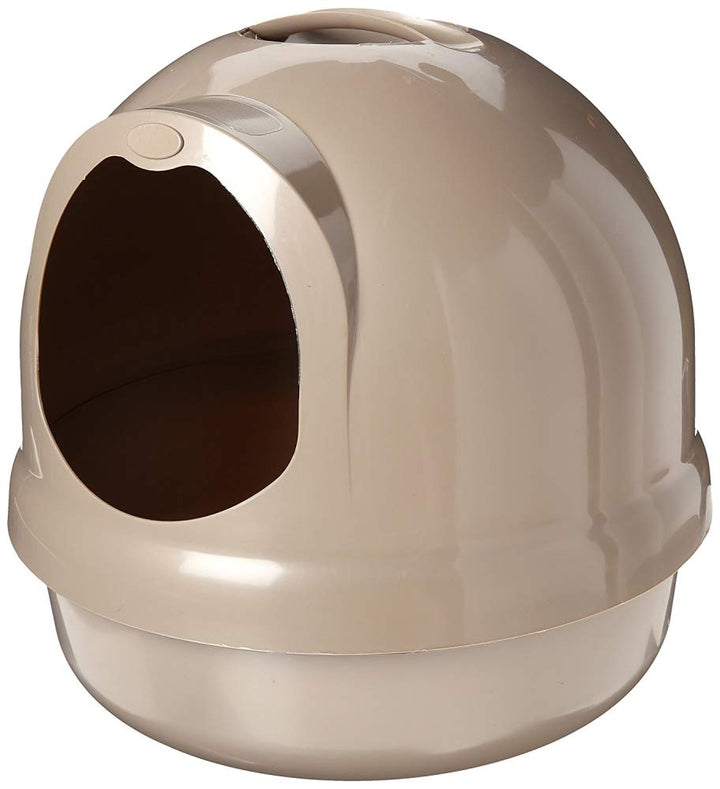 Booda Dome Cat Litter Box for Indoor Cats , Titanium, Made in USA, One Size