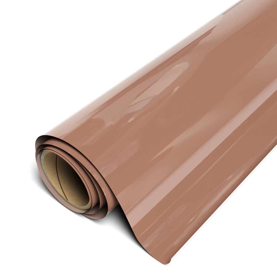 EasyWeed Heat Transfer Vinyl 11.8 x 5ft Roll (Hazelnut) - Compatible with , Cricut, Silhouette and Other Craft/Professional Cutters - CPSIA Certified
