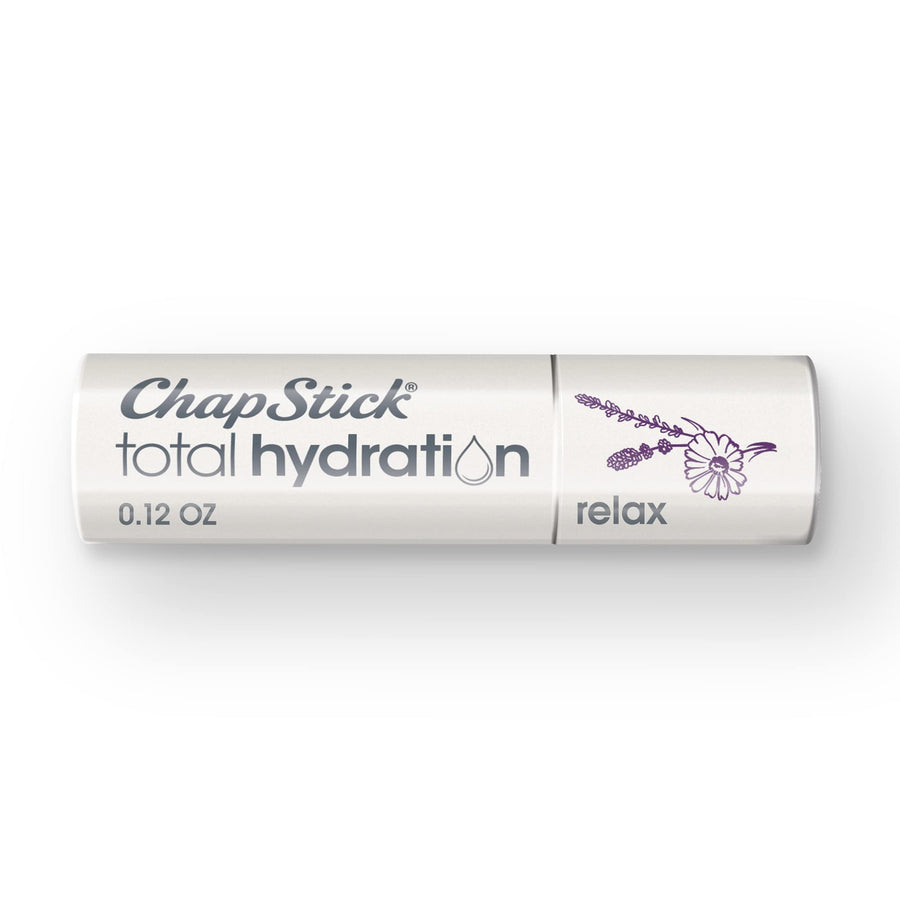 ChapStick Total Hydration ( Essential Oil Relax 0.12 Ounce) Moisturizer Lip Balm Tube, with Essence of lavender and chamomile