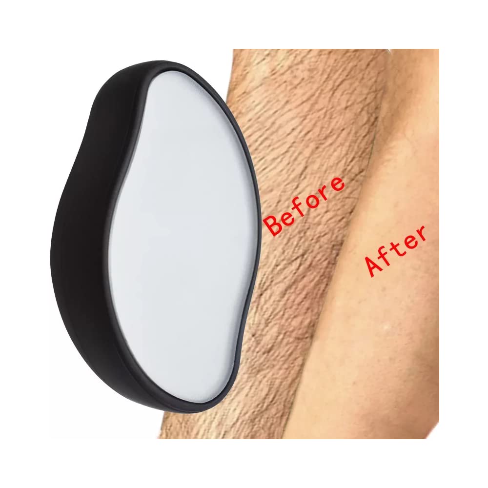 Epilator Magic Crystal Glass Body Hair Trimmer Remover Painless Physical Smooth for Man and Women, Dark Blue 2.47 Ounce 1 count