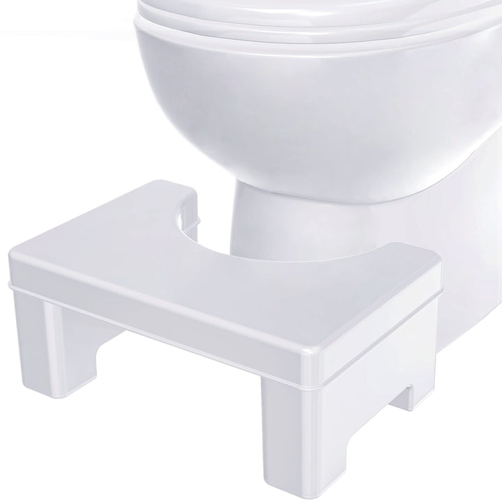 Toilet Stool, Detachable Toilet Potty Step Stool for Adults and Kids,7Tall Heavy Duty Plastic Portable Squatting Poop Foot Stool , Bathroom Non-Slip Toilet Assistance Step Stool - Modern Sleek Design