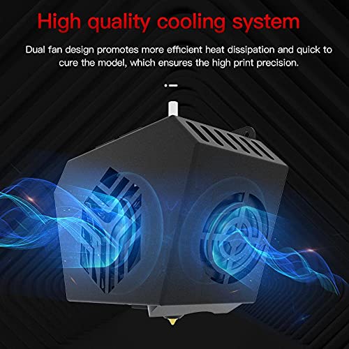 Original Creality CR6 SE Hotend Extruder Full Kit Assembled for CR-6 SE CR6 MAX 3D Printer w/Auto Leveling, Back Support Bracket, Heater, Thermistor, Cooling System