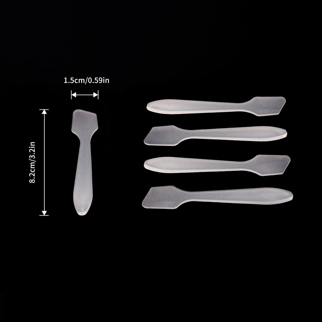 100 PCS Disposable Makeup Frosted Tip Spatula Cosmetic Mask Spatula for Mixing and Sampling, 3.2' x 0.6' Facial Mask Stick