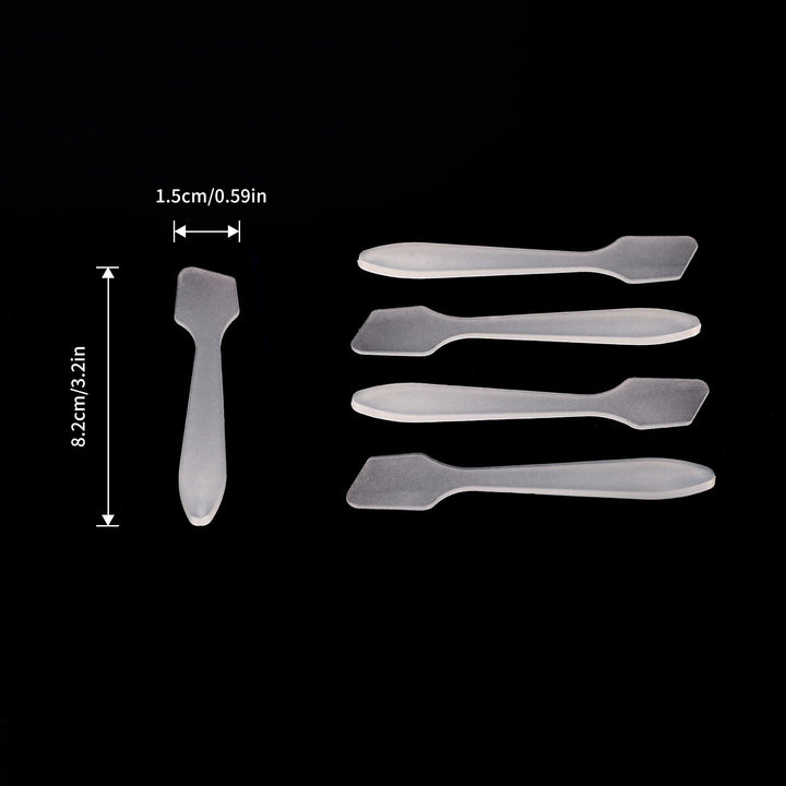 100 PCS Disposable Makeup Frosted Tip Spatula Cosmetic Mask Spatula for Mixing and Sampling, 3.2' x 0.6' Facial Mask Stick