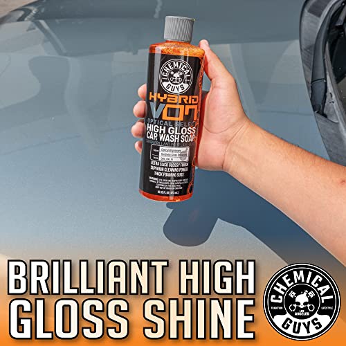 CWS_808_16 Hybrid Foaming High Gloss Car Wash Soap (Works with Foam Cannons, Foam Guns or Bucket Washes) Safe for Cars, Trucks, Motorcycles, RVs & More, 16 fl oz, Orange Scent