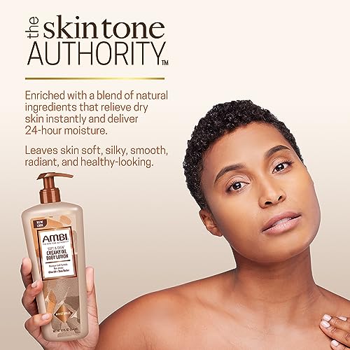Soft & Even Creamy Oil Body Lotion | Dry Skin Relief | Fast-Absorbing | No Greasy After Feel | 12 Ounce