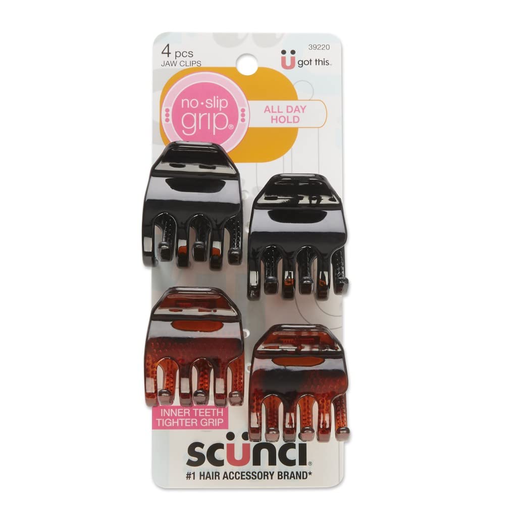 Conair Scunci N/S Chunky Jaw Cli Size 4pk No Slip Clips