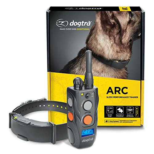 ARC Slim Ergonomic 3/4-Mile Remote Dog Training E-Collar with 127-Level Precise Control via LCD Screen