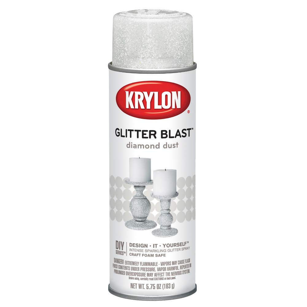 K03804A00 Glitter Blast Glitter Spray Paint for Craft Projects, Diamond Dust, 5.75 oz