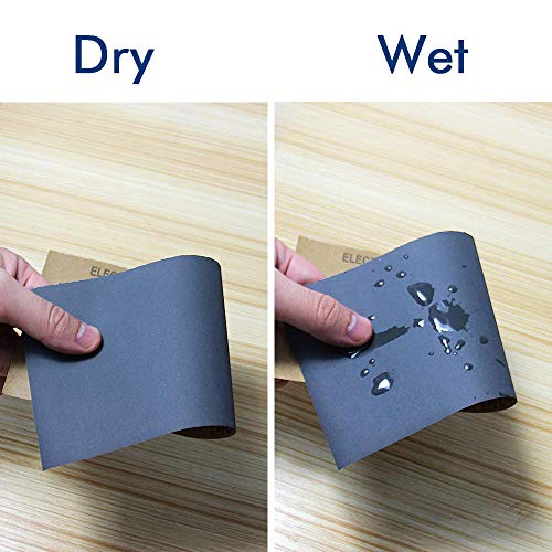 24PCS Sand Paper Variety Pack Sandpaper 12 Grits Assorted for Wood Metal Sanding, Wet Dry Sandpaper 120/150/180/240/320/400/600/800/1000/1500/2500/3000 Grit