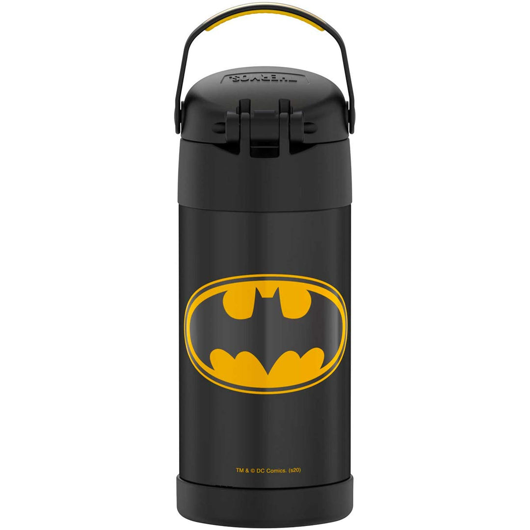 FUNTAINER 12 Ounce Stainless Steel Kids Bottle, Batman