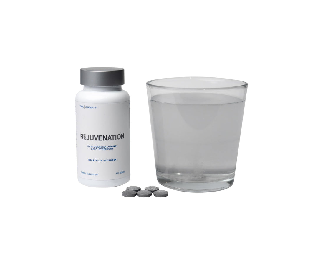 Rejuvenation Molecular Hydrogen Tablets with Magnesium: Highest Dose and Concentration, Supports Gut, Liver, Brain, Cardiovascular, Mitochondrial Health - Unflavored