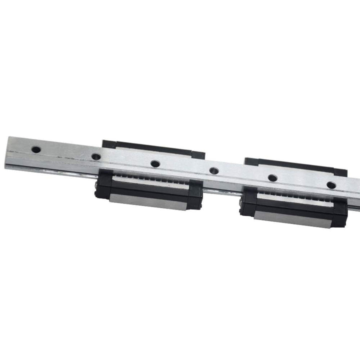MGN12 300mm Linear Rail Guide with 2 MGN12H Stainless Steel Black Carriage Blocks for Ender 3, Corexy, Tronxy, Delta Kossel 3D Printers Upgrades and CNC Machine