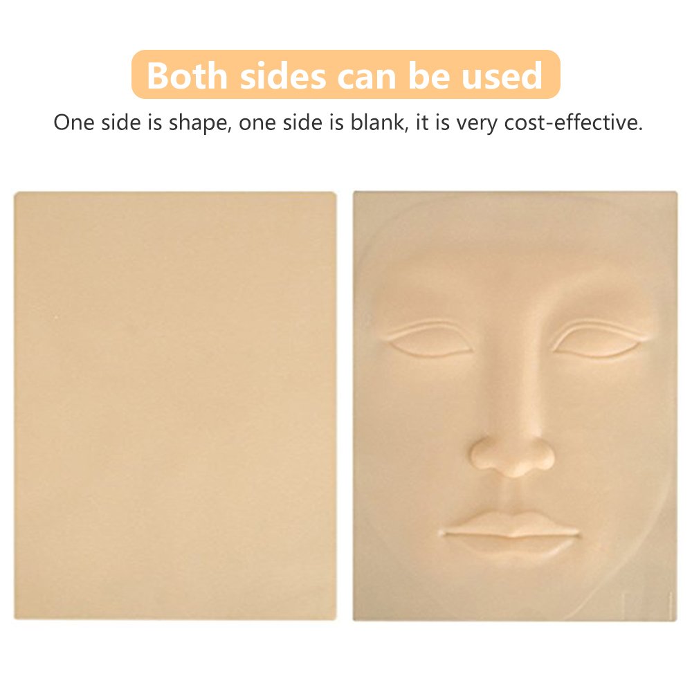 2 Sheets Blank Pro Tattoo Practice Skin 3d Cosmetic Permanent Makeup Fake Skin Tattooing for Tattoo Supplies,Tattoo Kits,for Beginners and Experienced Tattoo Artists
