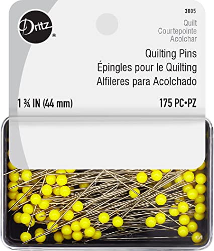 3005 Quilting Pins, 1-3/4-Inch, Yellow (175-Count)
