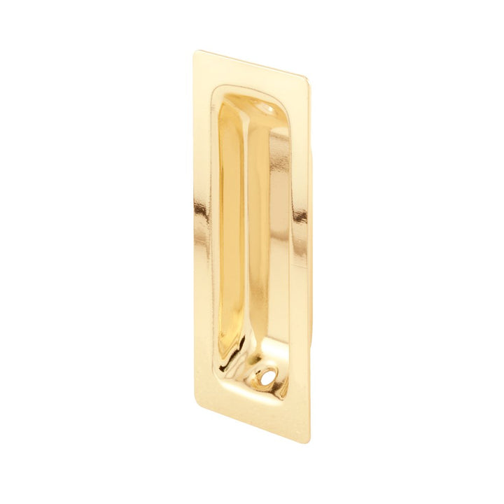 Prime-Line N 7138 3 In. Brass Oblong Closet Door Finger Pull (2 Pack)