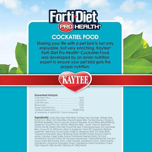 Forti-Diet Pro Health Pet Cockatiel Food, 5 lb