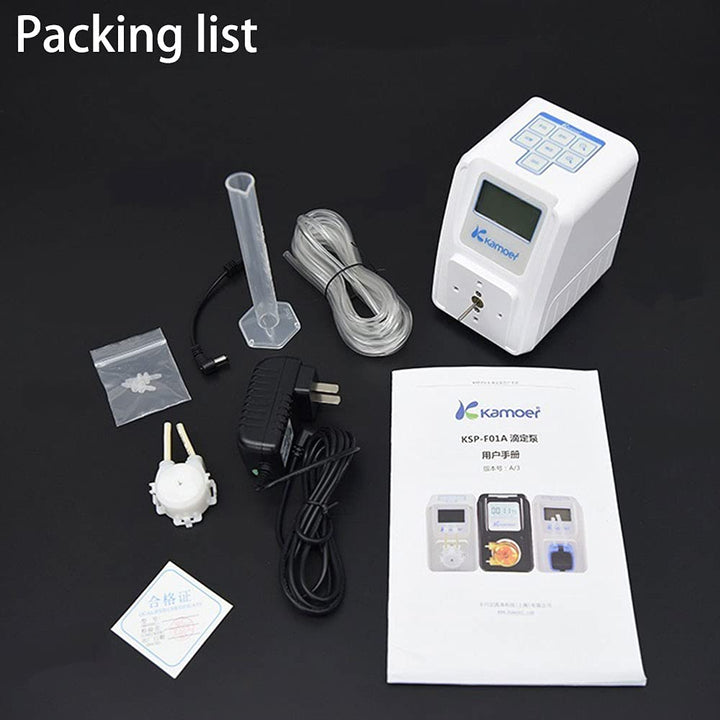 Peristaltic Pump 12V dc Kamoer Micro Variable Speed Chemical Liquid metering dosing Pump with Pump Head Used for Aquarium lab Analytical Test 27-40ml/min KSP-F01A