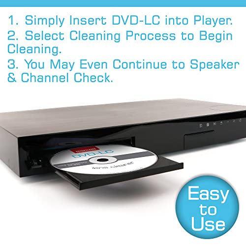 – 190059, DVD Lens Cleaner with Microfiber Brush System - for Optimal Cleaning, Remove Dust Oil, Small Particles – Compatible with All DVDs, PC, Xbox/xbox360 & Ps1/2 Gaming Systems