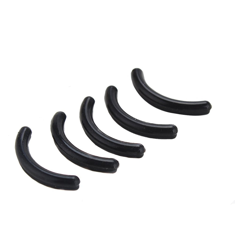 Black(5PCS) : 5PCS/18PCS Silicone Replacement Cushion Eyelash Curler Rubber Refills Pad Makeup Tool for Most Eyelash Curler (Black(5PCS))