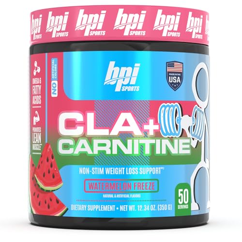 CLA+Carnitine–Conjugated Linoleic Acid–Weight Loss Formula –Metabolism, Performance, Lean Muscle–Caffeine Free–For Men & Women–Watermelon Freeze–50 servings – 12.34 oz.(Packaging May Vary)