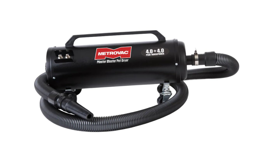 MB-3 Air Force Blaster Pet Dryer, Professional Blower, Efficient Cleaner, 4.0 Peak HP Twin Fan Motors 120V, 10 Ft Commercial Hose, 2 Speed