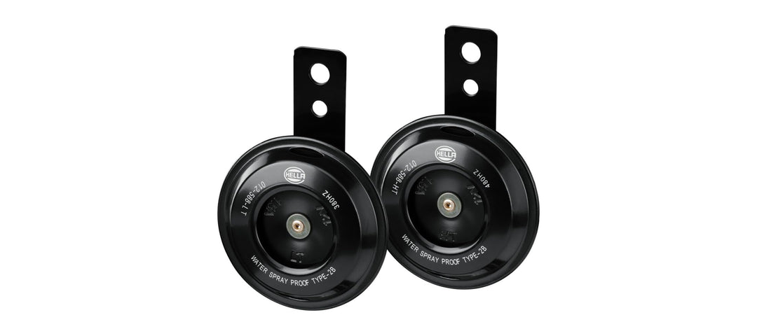 012588011 Motorcycle Series Black 12V Disc Horn Kit (Universal Fit-Set/Box)