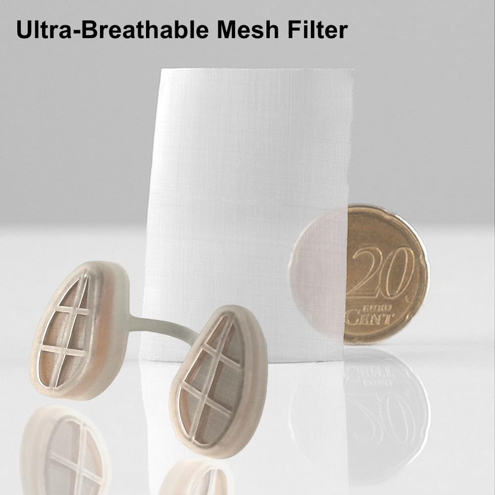 Ultra-Breathable Nasal Filters, Seasonal and dust Allergies aid (Narrow, XL, 6 Pack)