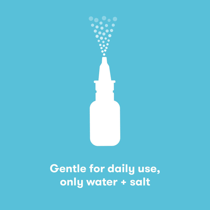 NoseFrida Saline Mist Spray, Baby Saline Nasal Spray, Nasal Spray Decongestant to Soften Nasal Passages, Baby Saline Spray for Congestion Relief, 0.68 fl.oz.