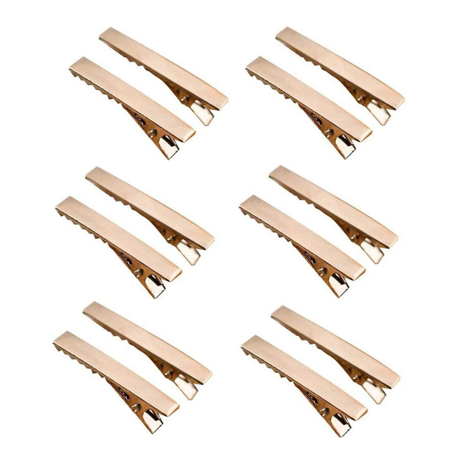 120 Pcs 1-3/4 Inch(45 mm) Gold Alligator Hair Clips Metal Clips Flat Top with Teeth for Arts & Crafts Projects, Dry Hanging Clothing, Office Paper Document Organization, Hair Care