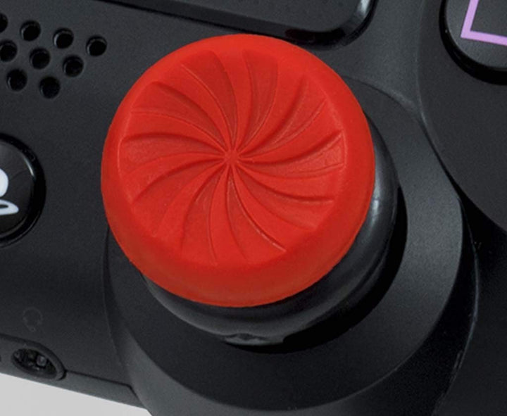 FPS Freek Inferno for PlayStation 4 (PS4) and PlayStation 4 (PS5) Controller | Performance Thumbsticks | 2 High-Rise Concave | Red