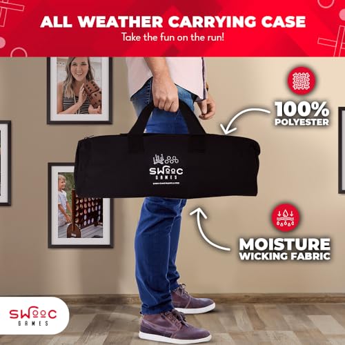 Games - Rustic Ring Toss Game (All Weather) - Easy Setup & Extra Games Included - Ring Toss Game for Adults - Outdoor Games for Kids - Yard Games for Adults - Ring Hook Game - Game Room Games