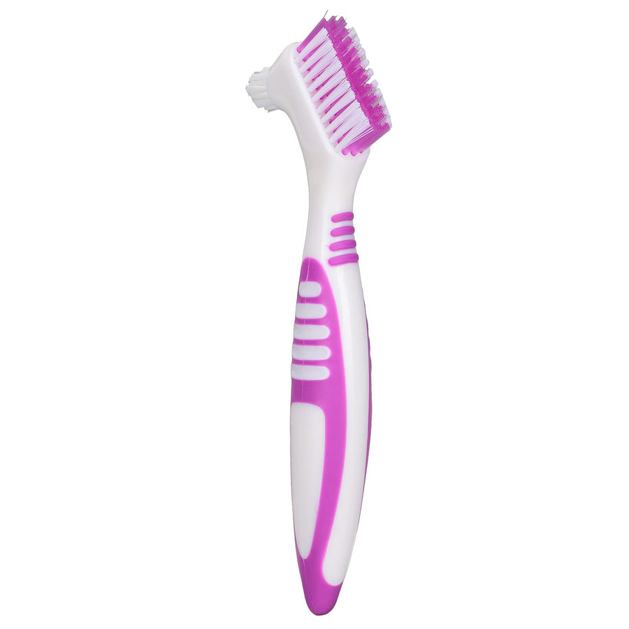 Denture Cleaning Brush Set, 1 Premium Denture Cleaner Set Top Denture Cleanser Tool Dual Head Denture Brush for Denture Care