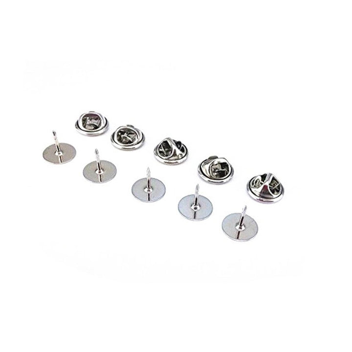Tie Tack Butterfly Pin Clutch Back Replacement with Blank Pins for Craft Making 50 Sets