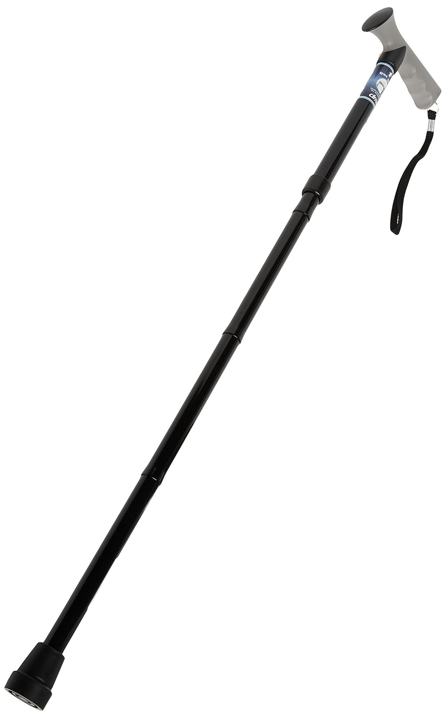 RTL10370BK Walking Stick with Gel Grip Handle, Black