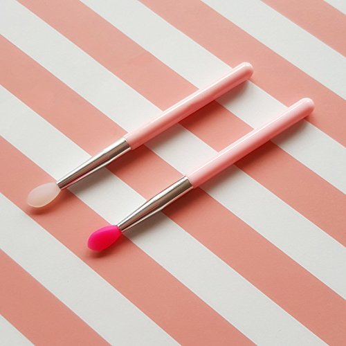 Silicone Lip Brush Makeup Eyebrow Lip Brushes Cosmetic Makeup Brush Set Silicone Brushes (2pcs Lip Brush)