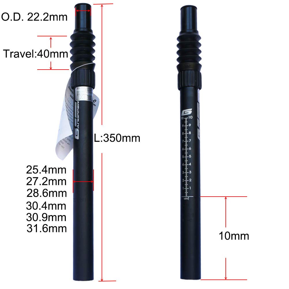 27.2 Suspension Seatpost Shock Absorber Bicycle Seat Post 27.2mm Damping Road Bike Saddle Tube