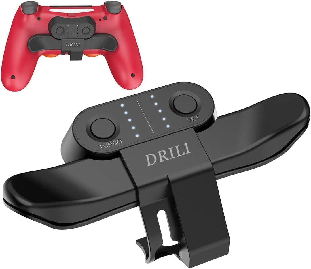 Paddles for PS4 Controller, Back Button Attachment for PS4 Controller, TURBO Function/Memory Function/Plug And Play, PS4 controller accessories