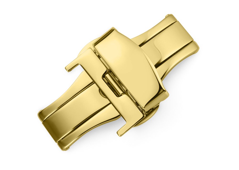 Stainless Steel Deployment Clasp Buckle Fasten Gold Black Silver Rose Gold Watchband Clasp 16mm 18mm 20mm 22mm