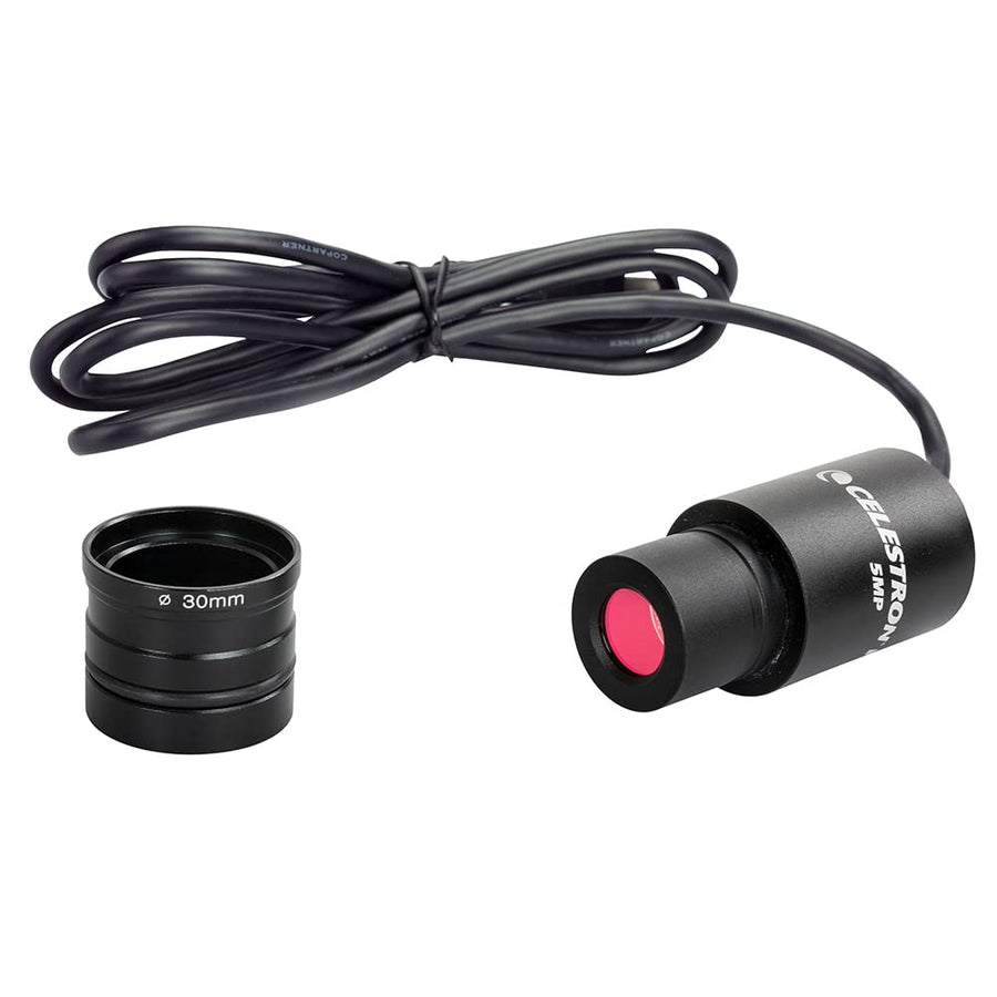 – 5MP CMOS Digital USB Microscope Imager – Digital Camera Captures Hi-Res Images and 30FPS Video – Perfect for Science Education and Classroom – Compatible with Mac OS and Windows