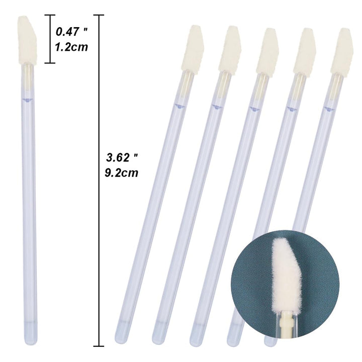 Disposable MakeUp Lip Brush Lipstick Gloss Wands Applicator Perfect Make Up Tool (100pcs clear)