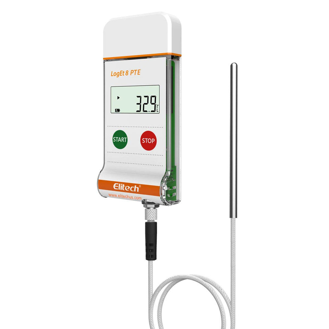 Digital Temperature Data Logger Reusable Monitor Recorder Pharmacy Refrigerator Thermometer Vaccine Fridge, LogEt 8 PTE