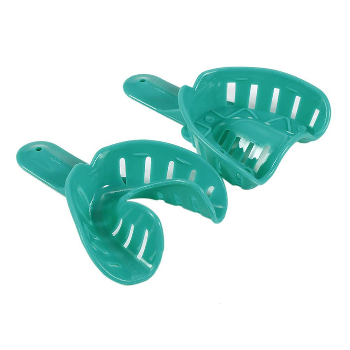 12pcs Dental Impression Tray Plastic 6 Sizes Autoclavable for Adult and Children