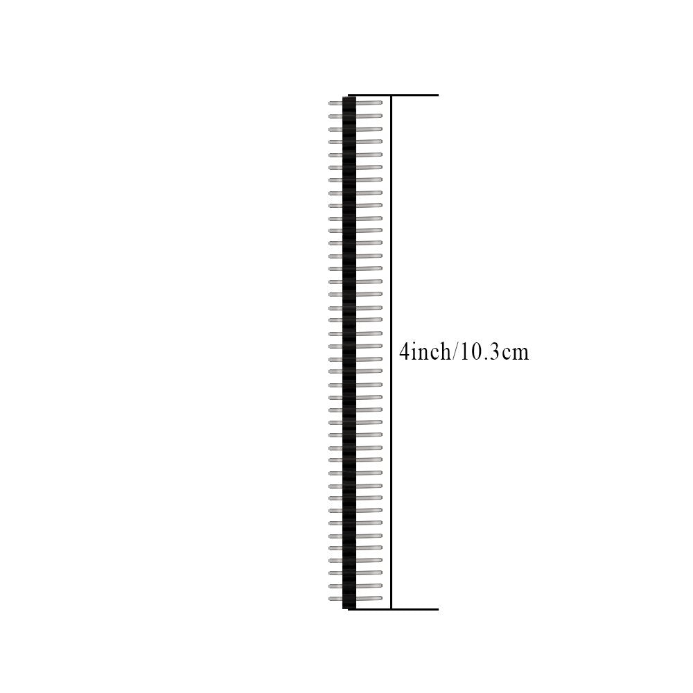 60 Pieces Breakaway Pin Header, 40 Pin 2.54mm Straight Single Row Male Pin Header Connector for Arduino Prototype Shield