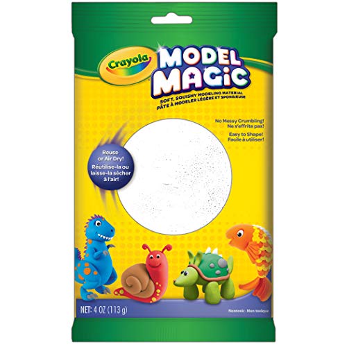 Model Magic White, Modeling Clay Alternative, At Home Crafts for Kids, 4 oz